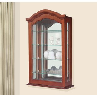 Small curio cabinet with glass deals doors